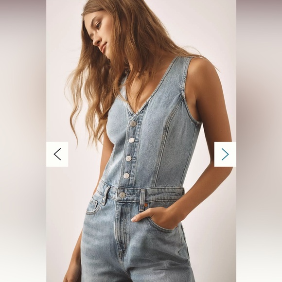 BRAND NEW DENIM JUMPSUIT 
from ANTHROPOLOGIE - Picture 3 of 4